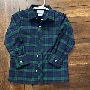 Classic whimsy Hamilton Plaid Navy & Green -3T